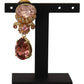 Exquisite Gold-Toned Crystal Brooch
