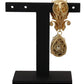 Exquisite Gold-Toned Crystal Brooch