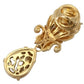 Exquisite Gold-Toned Crystal Brooch