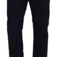 Elegant Black Cotton Designer Jeans