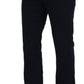 Elegant Black Cotton Designer Jeans