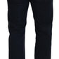 Elegant Black Cotton Designer Jeans