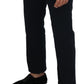 Elegant Black Cotton Designer Jeans