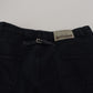 Elegant Black Cotton Designer Jeans