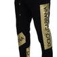 Elegant Black Cotton Jogger Pants