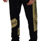 Elegant Black Cotton Jogger Pants