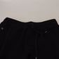 Elegant Black Cotton Jogger Pants