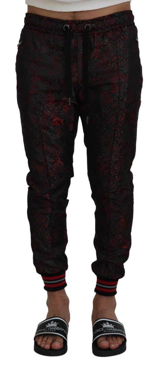 Elegant Red Jogger Pants for Men