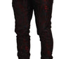 Elegant Red Jogger Pants for Men