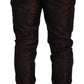Elegant Red Jogger Pants for Men