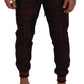 Elegant Red Jogger Pants for Men