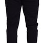 Elegant Black Cotton Jogger Pants