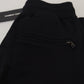 Elegant Black Cotton Jogger Pants
