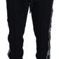 Elegant Black Jogger Pants with Logo Detail