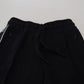 Elegant Black Jogger Pants with Logo Detail