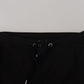 Elegant Black Cotton Jogger Pants