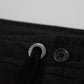 Elegant Black Cotton Jogger Pants