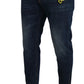 Elegant Blue Denim Pants