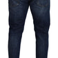 Elegant Blue Denim Pants