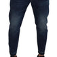 Elegant Blue Denim Pants