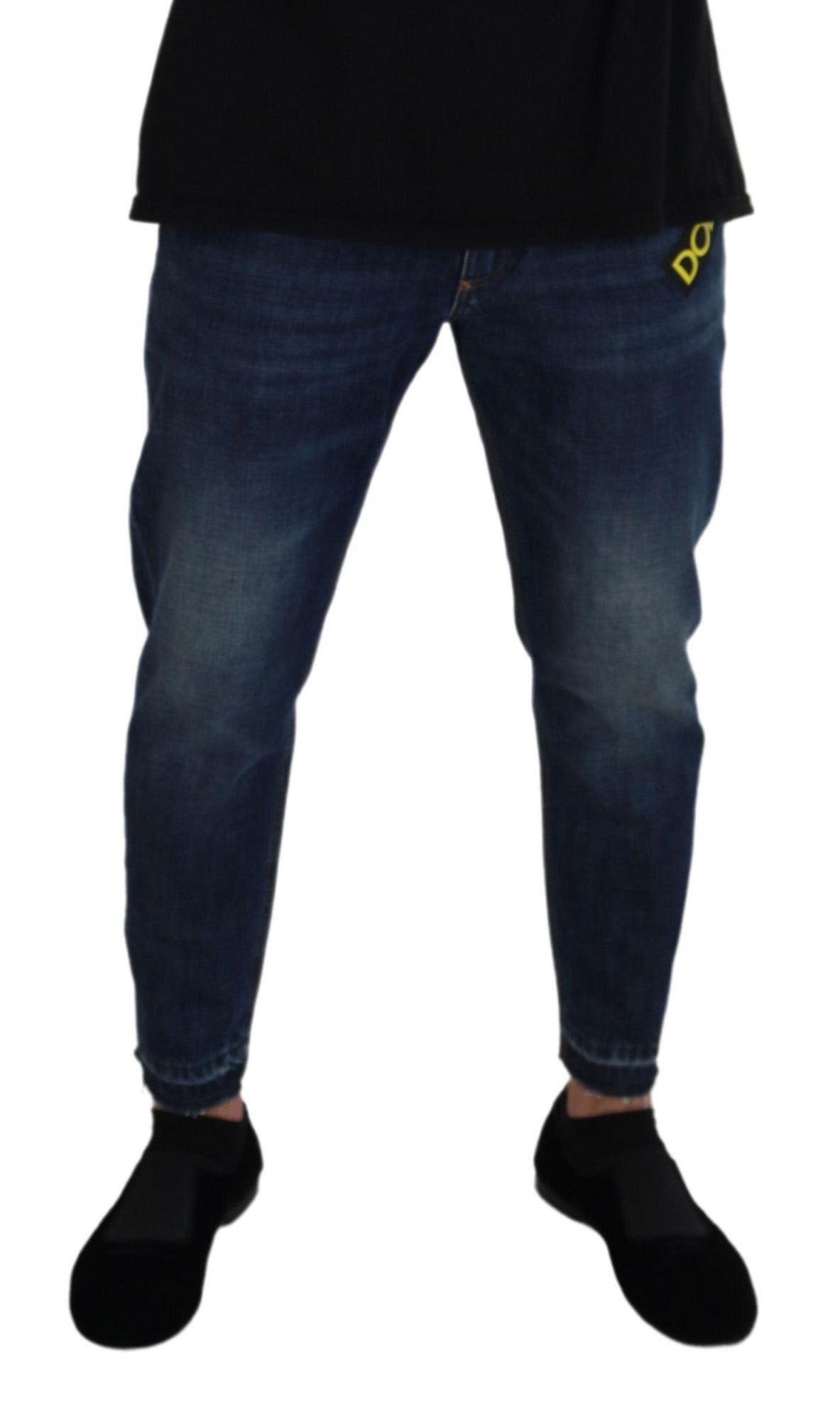 Elegant Blue Denim Pants