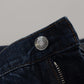 Elegant Blue Denim Pants