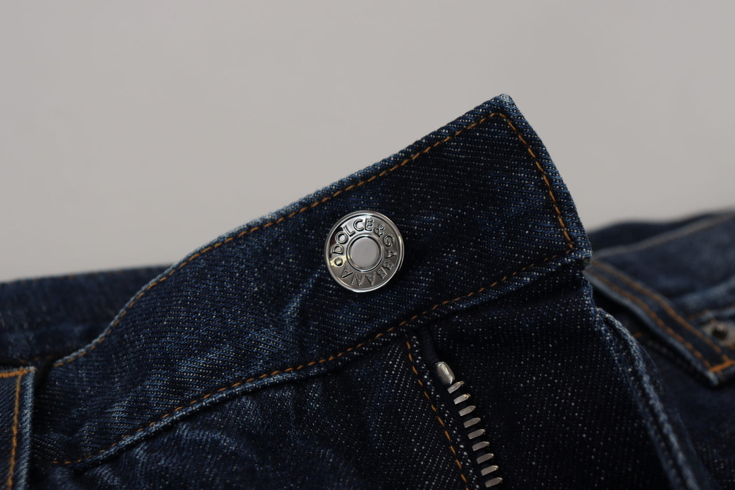 Elegant Blue Denim Pants