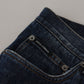 Elegant Blue Denim Pants
