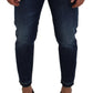 Sleek Italian Denim Pants for Sophisticated Style