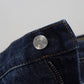 Sleek Italian Denim Pants for Sophisticated Style