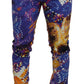 Elegant Luminary Printed Denim Pants