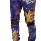 Elegant Luminary Printed Denim Pants