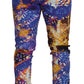 Elegant Luminary Printed Denim Pants