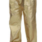 Elegant Gold Cotton Stretch Pants
