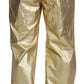 Elegant Gold Cotton Stretch Pants