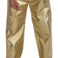 Elegant Gold Cotton Stretch Pants