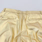 Elegant Gold Cotton Stretch Pants