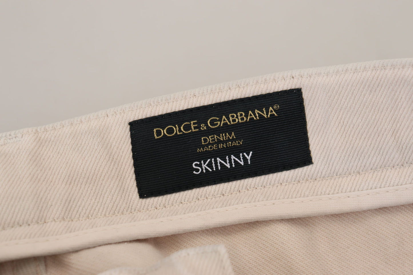 Chic Off White Denim Pants