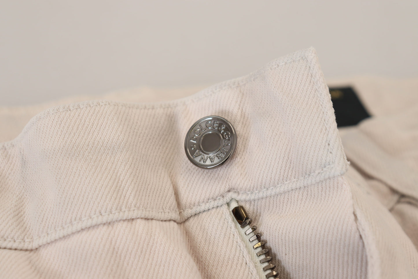 Chic Off White Denim Pants