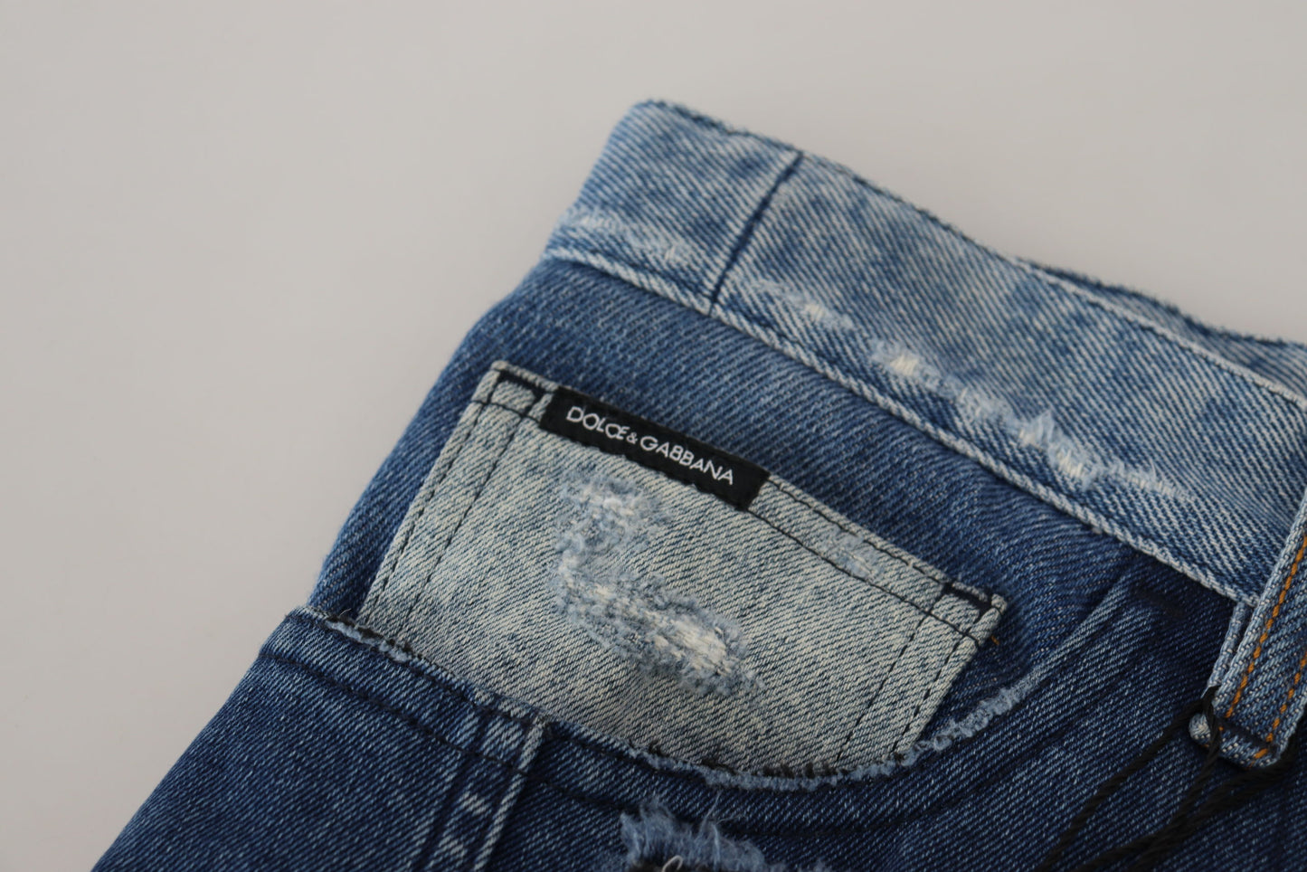 Elegant Patchwork Denim Pants