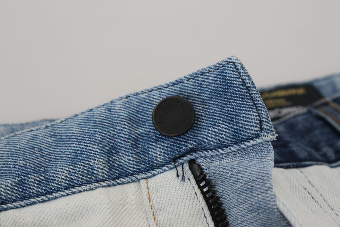 Elegant Patchwork Denim Pants
