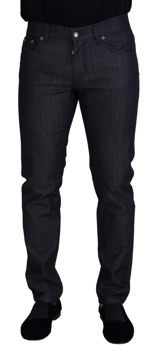 Elegant Couture Italian Denim Pants