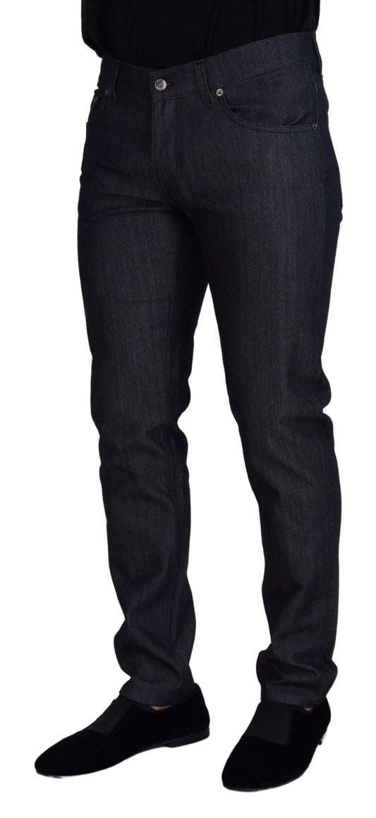 Elegant Couture Italian Denim Pants