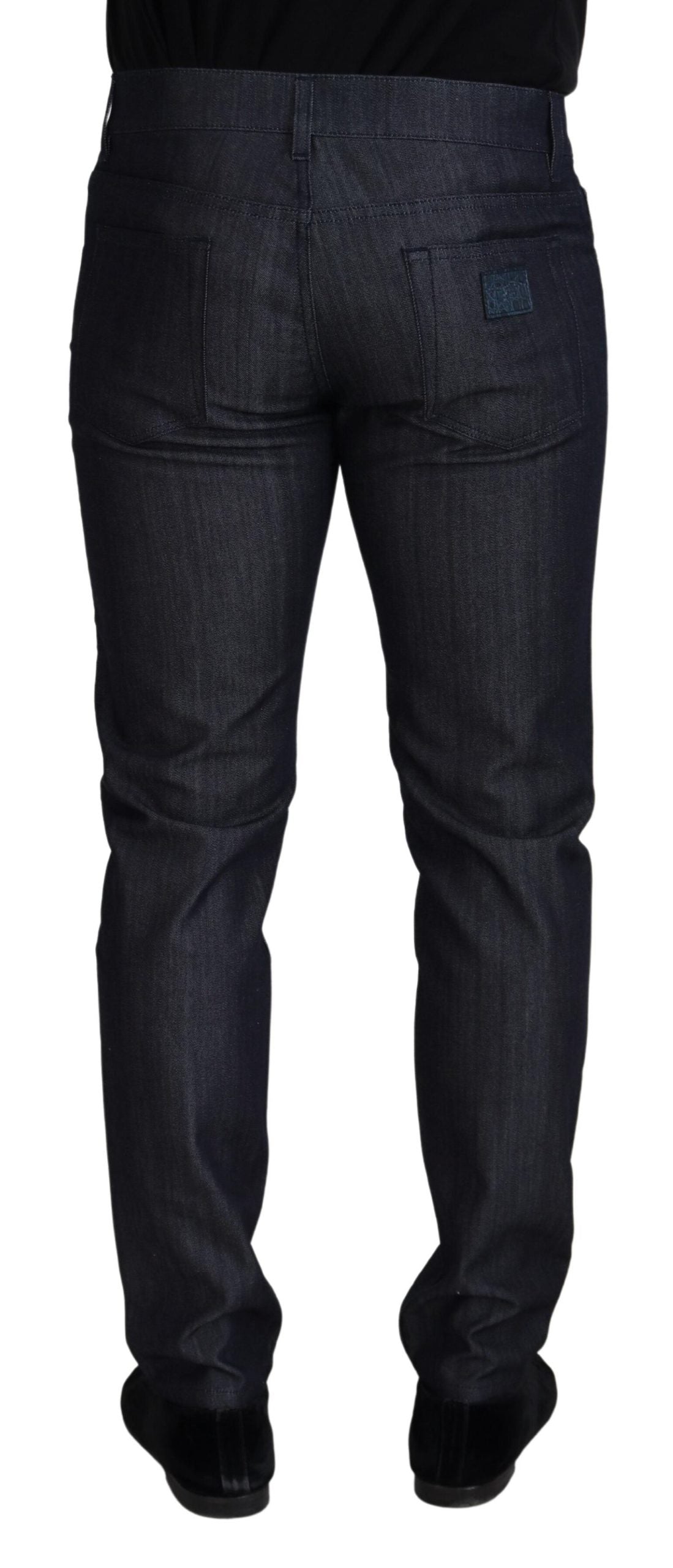 Elegant Couture Italian Denim Pants