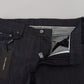 Elegant Couture Italian Denim Pants