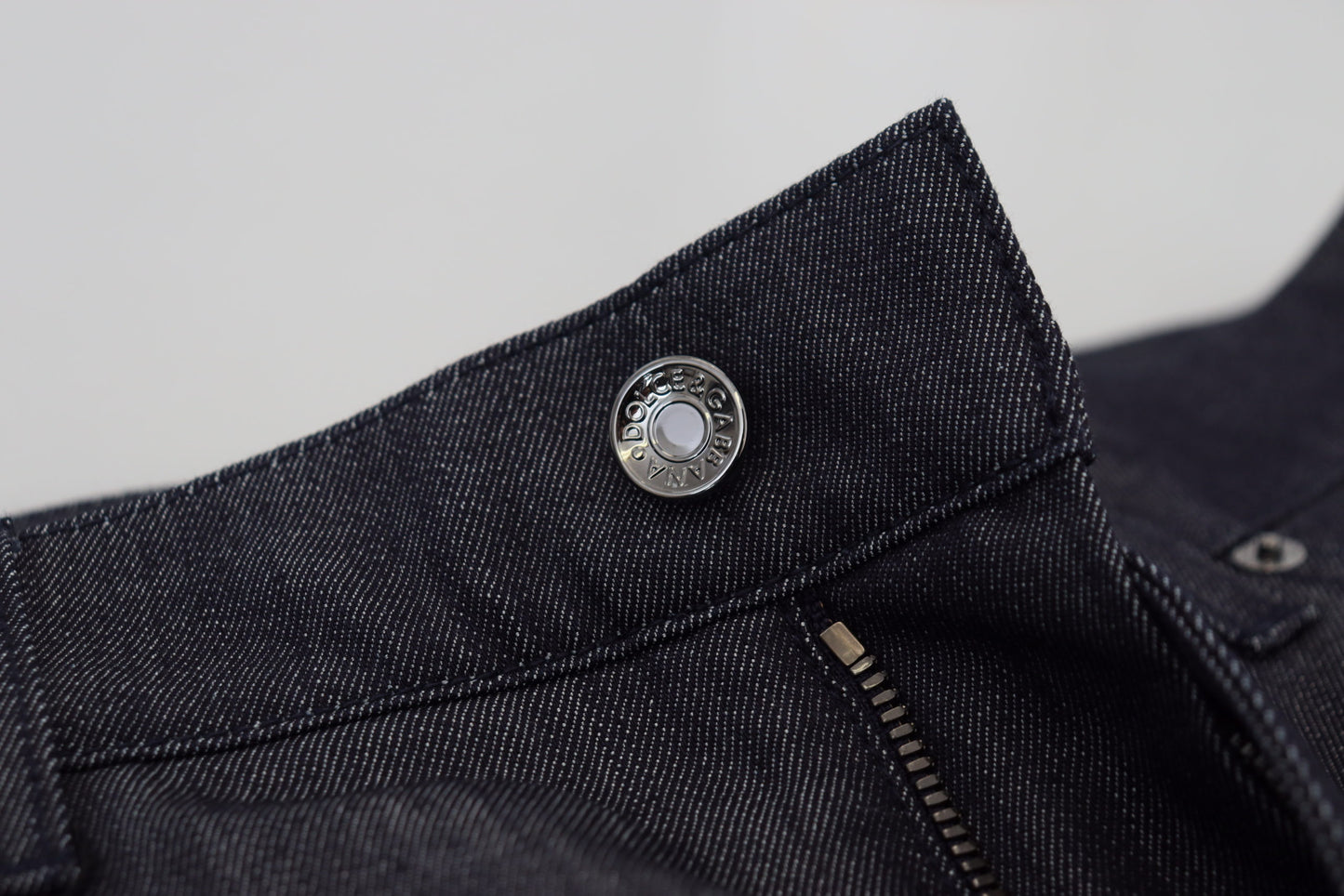 Elegant Couture Italian Denim Pants