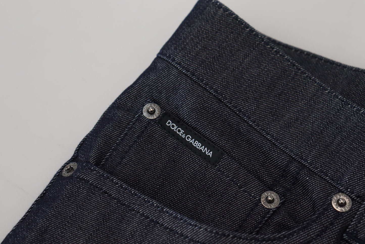 Elegant Couture Italian Denim Pants