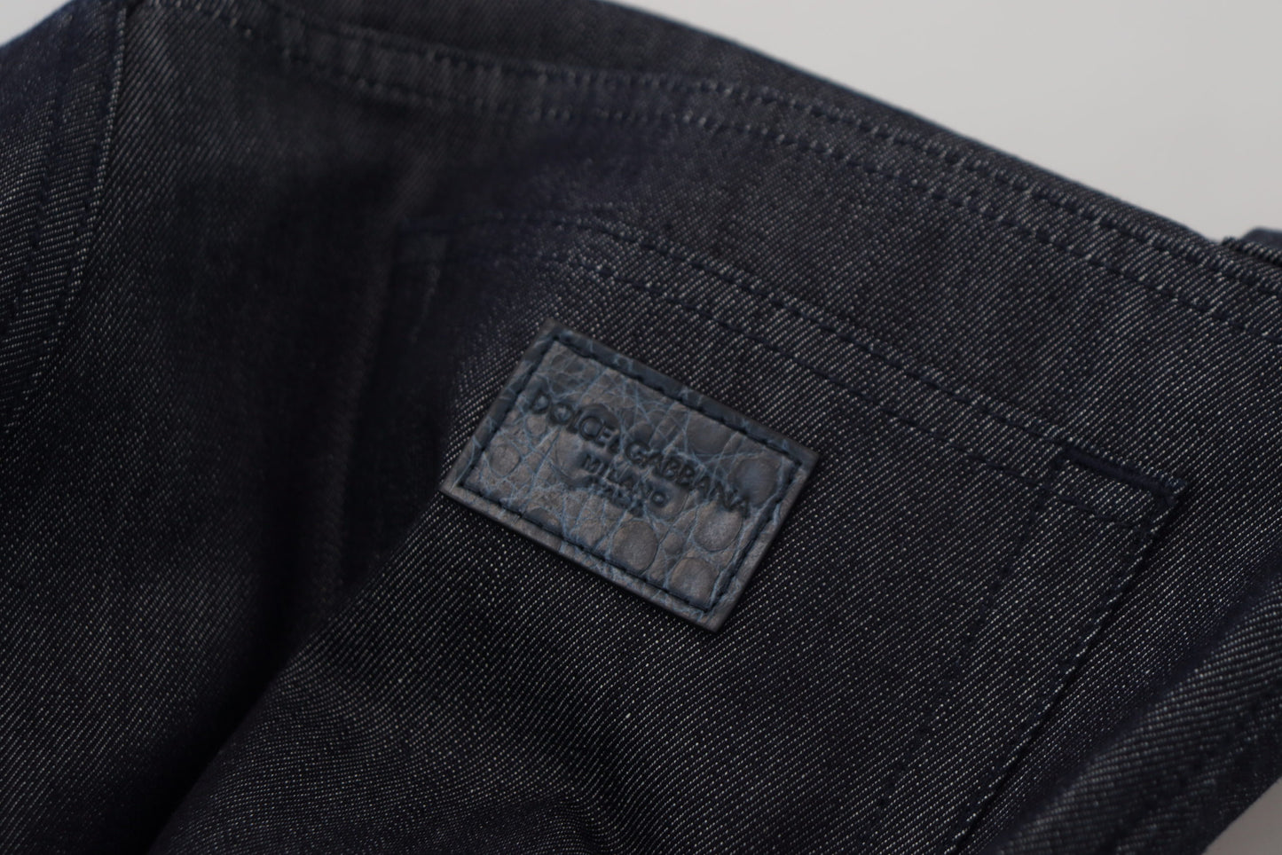 Elegant Couture Italian Denim Pants