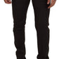 Elegant Striped Cotton Blend Pants