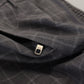Grey Cotton Checkered Chino Pants
